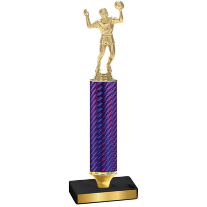 Value Purple Carbon Fiber Volleyball Trophy