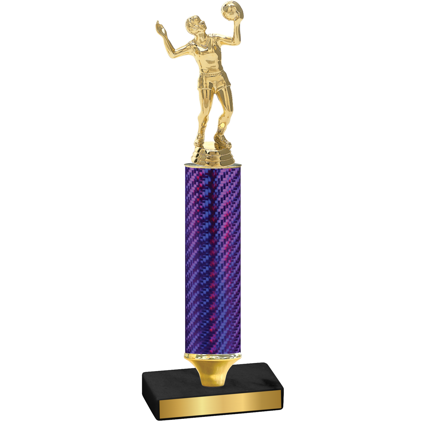 Value Purple Carbon Fiber Volleyball Trophy