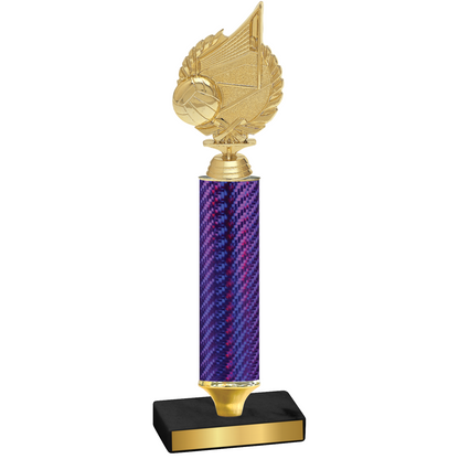 Value Purple Carbon Fiber Volleyball Trophy