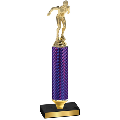 Value Purple Carbon Fiber Swimming Trophy