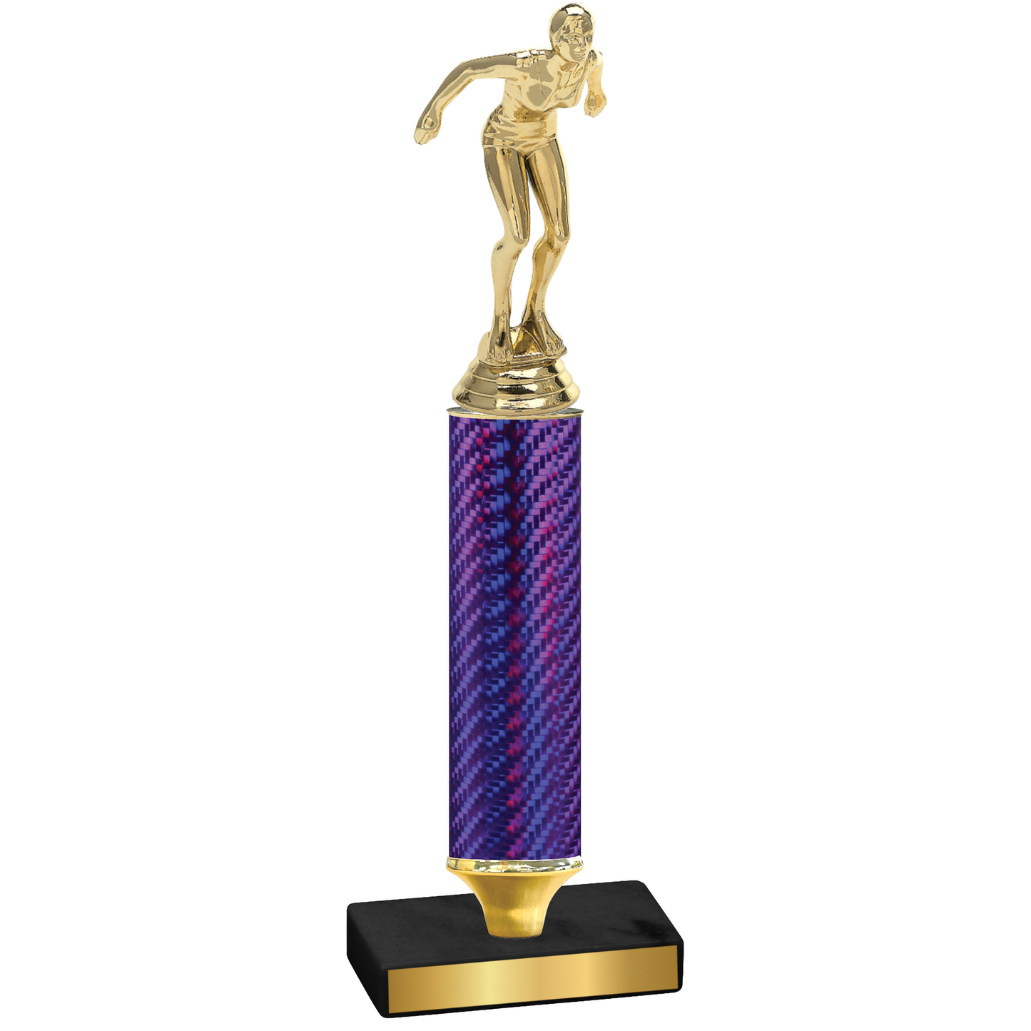 Value Purple Carbon Fiber Tennis Trophy