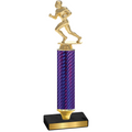 Value Purple Carbon Fiber Football Trophy