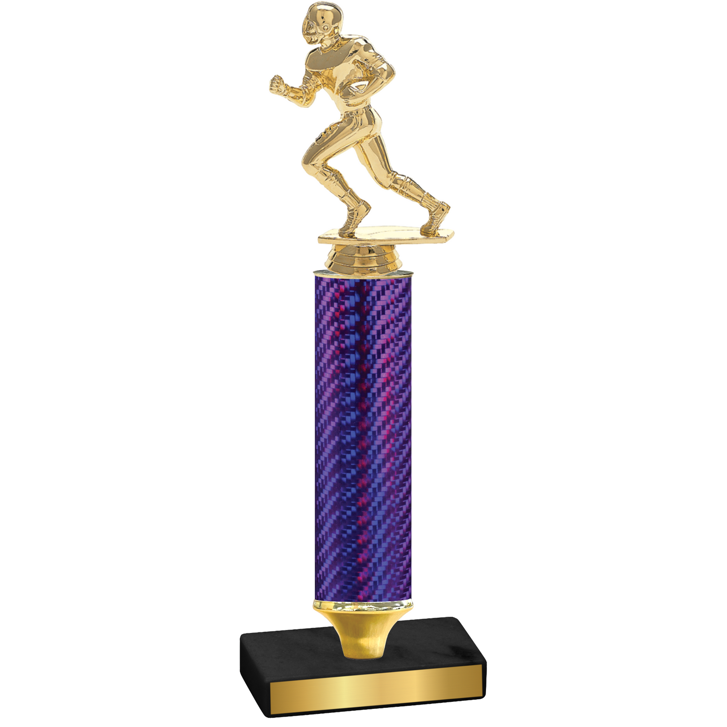 Value Purple Carbon Fiber Football Trophy