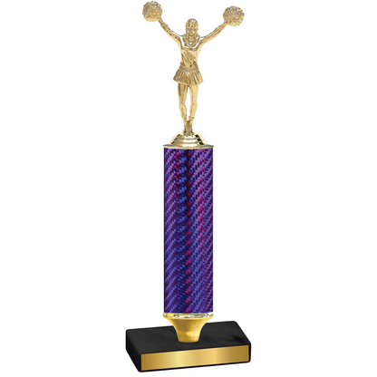 Value Purple Carbon Fiber Cheerleading Trophy