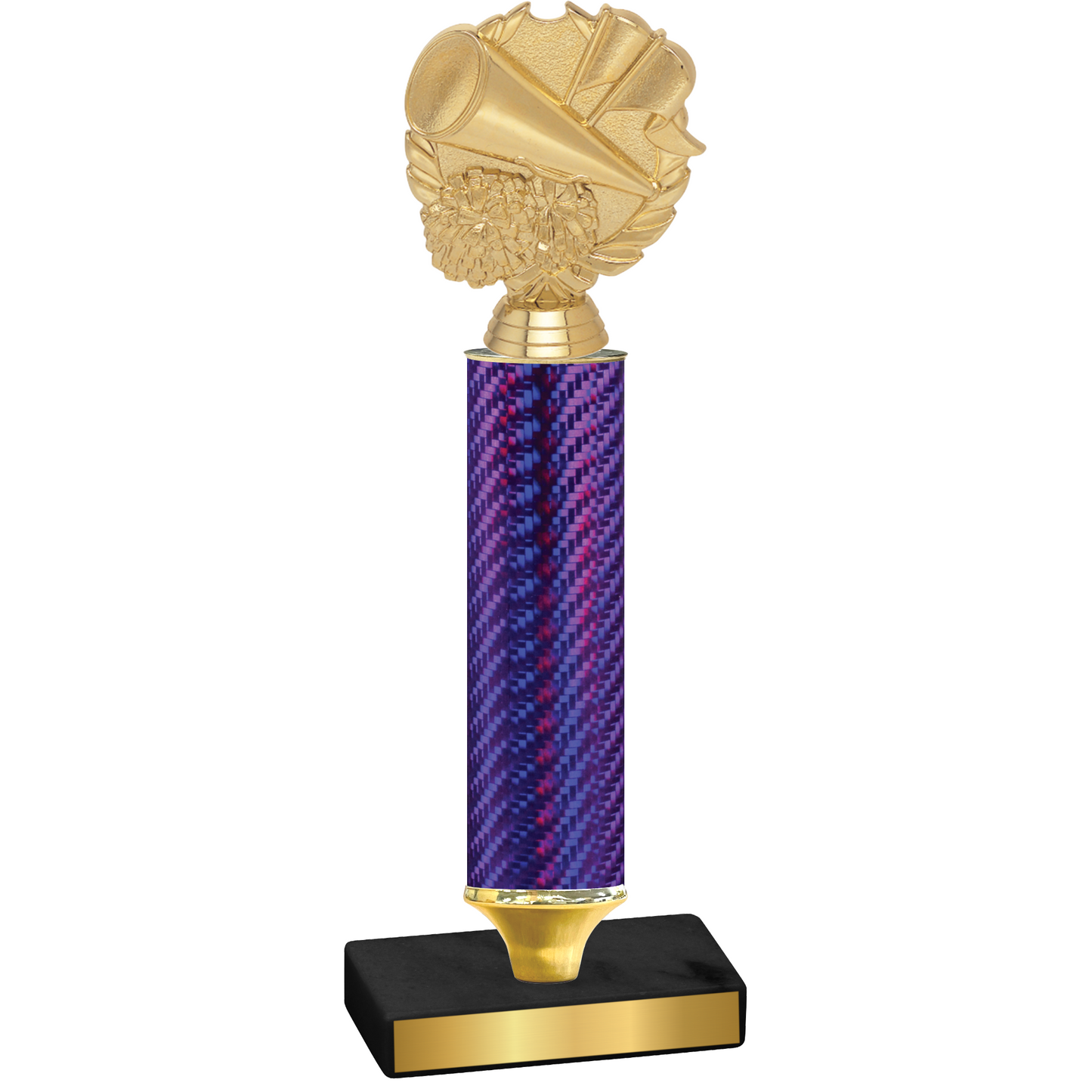 Value Purple Carbon Fiber Cheerleading Trophy