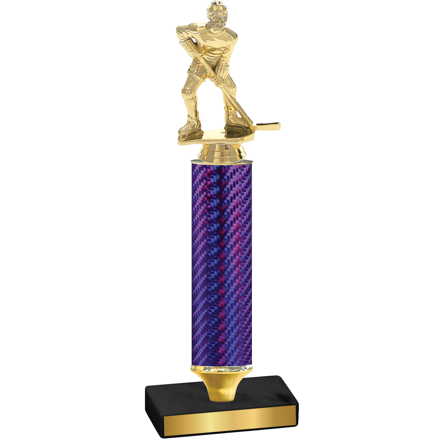 Value Purple Carbon Fiber Hockey Trophy