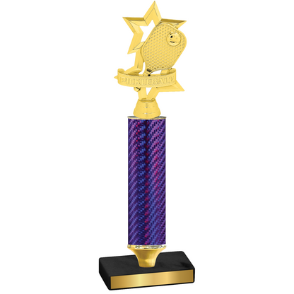 Value Purple Carbon Fiber Pickleball Trophy