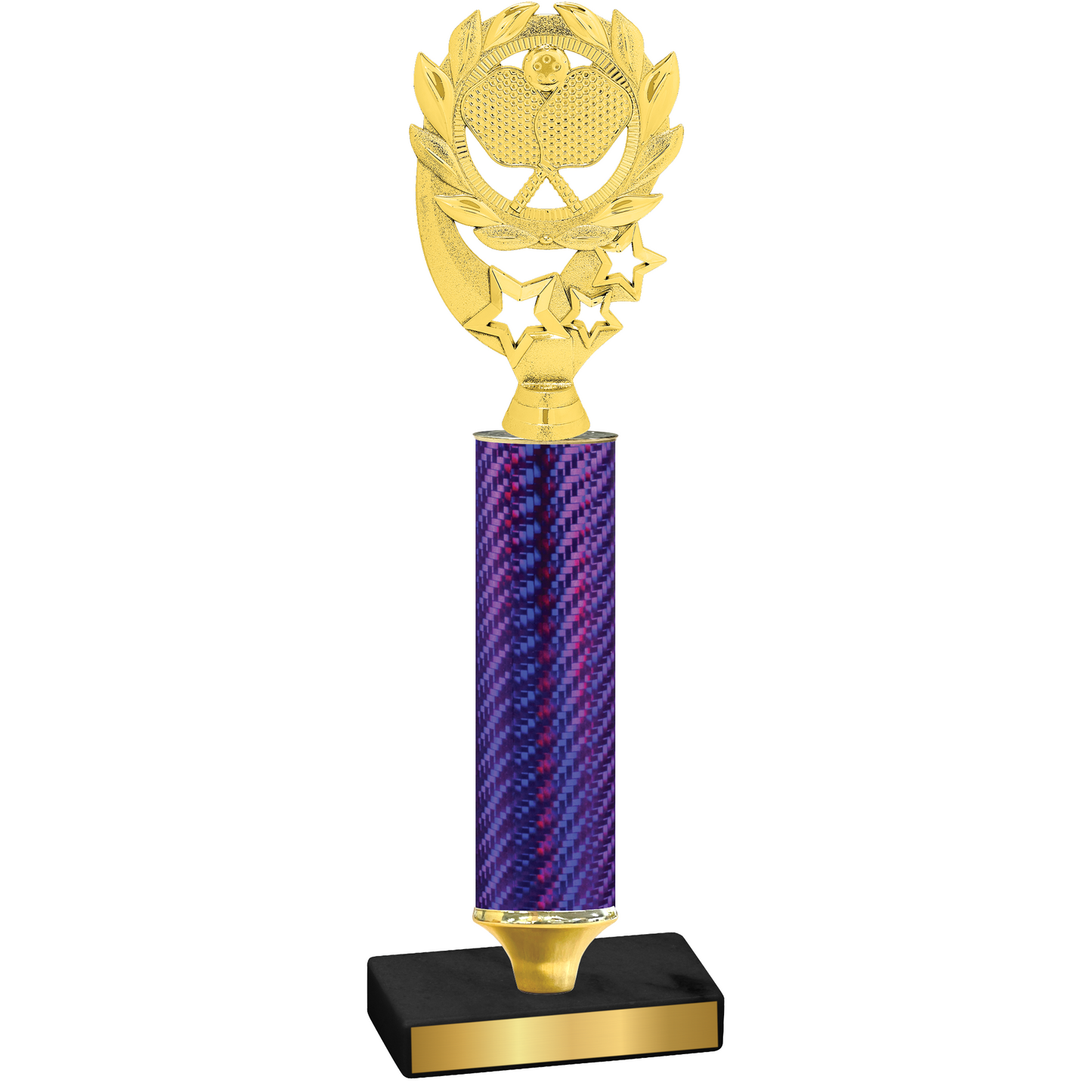 Value Purple Carbon Fiber Pickleball Trophy