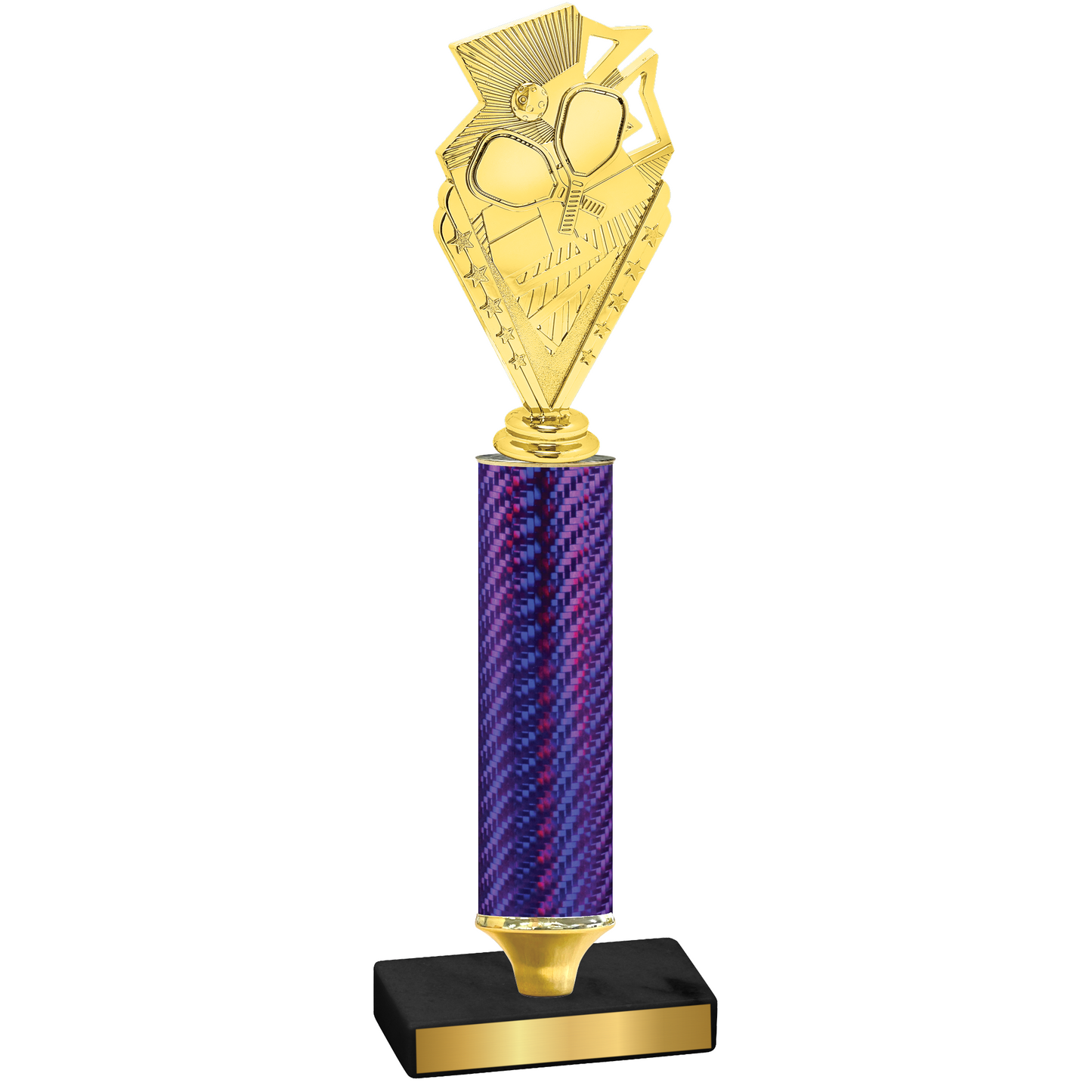 Value Purple Carbon Fiber Pickleball Trophy