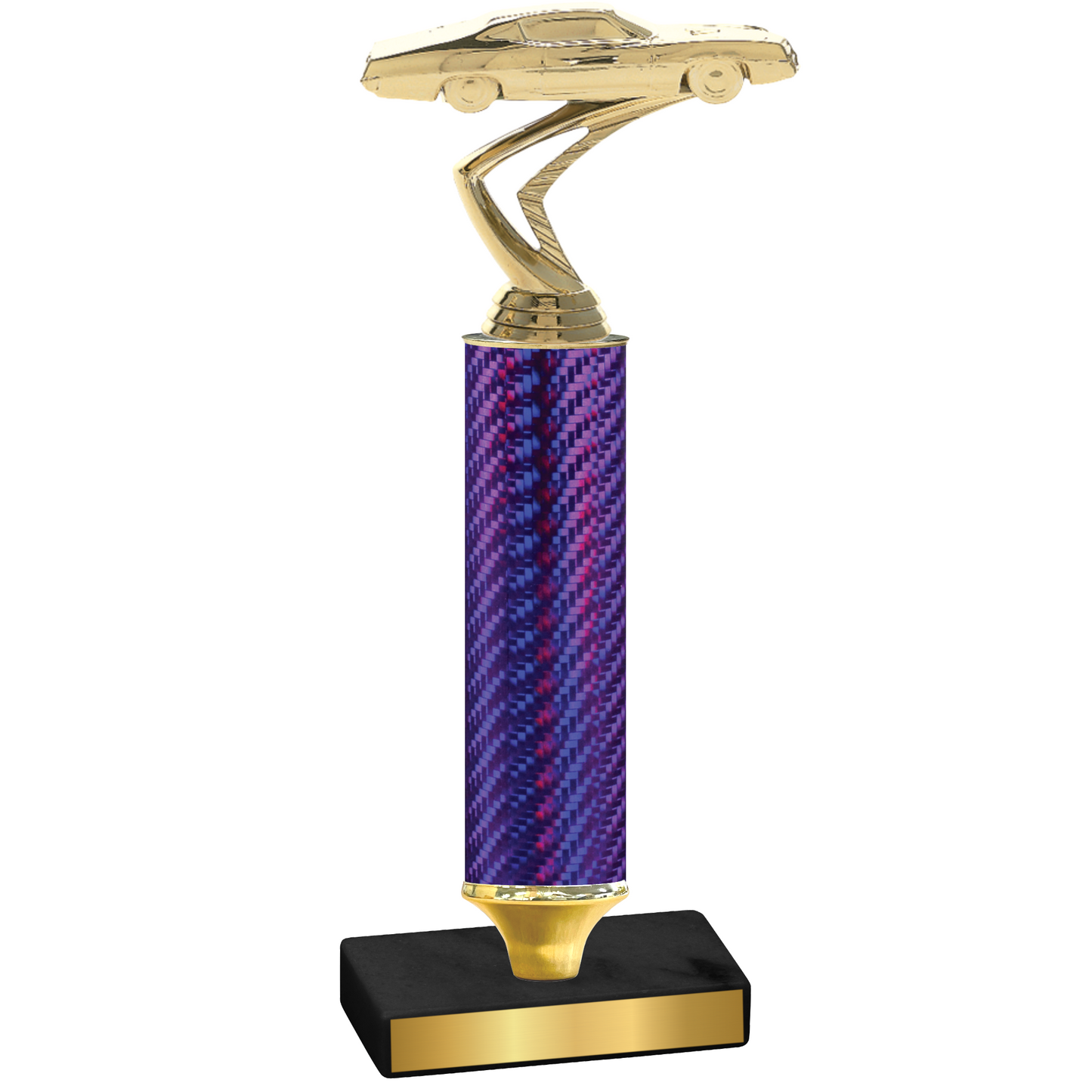 Value Purple Carbon Fiber Cars Trophy