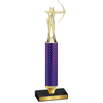 Value Purple Carbon Fiber Archery Trophy