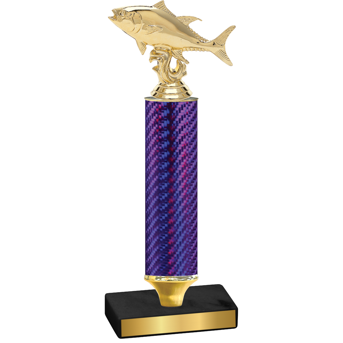 Value Purple Carbon Fiber Fishing Trophy