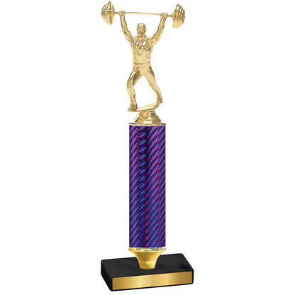 Value Purple Carbon Fiber Weights Trophy