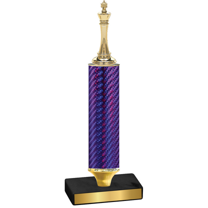 Value Purple Carbon Fiber Chess Trophy