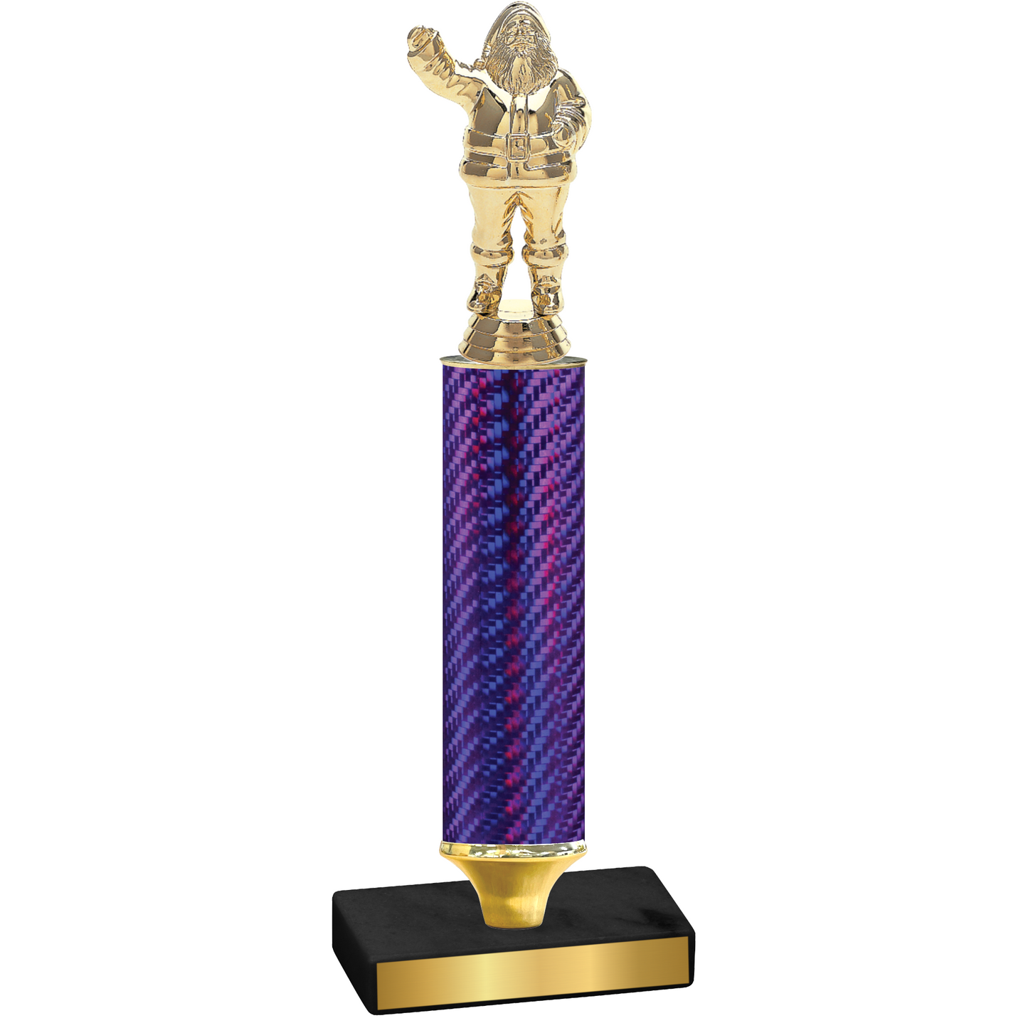 Value Purple Carbon Fiber Holiday Trophy