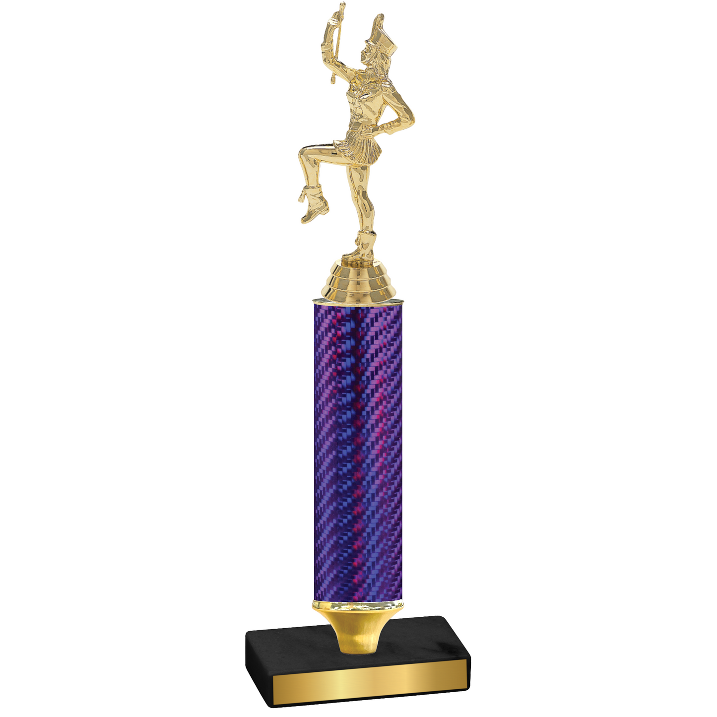 Value Purple Carbon Fiber Majorette Trophy