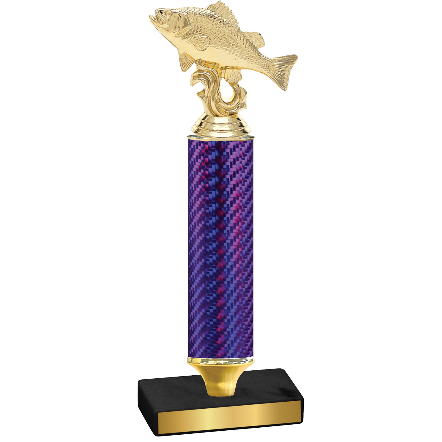 Value Purple Carbon Fiber Fishing Trophy