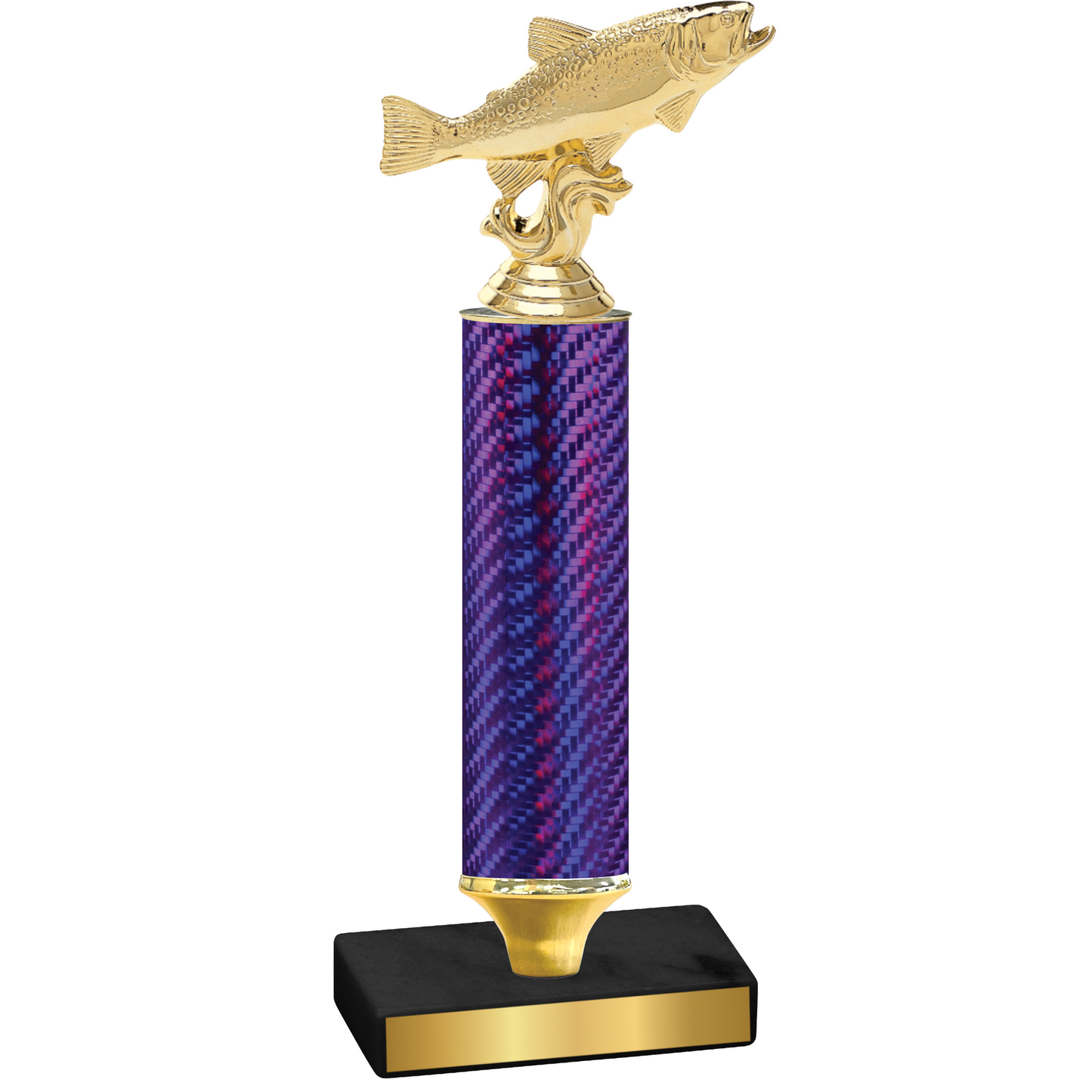 Value Purple Carbon Fiber Fishing Trophy