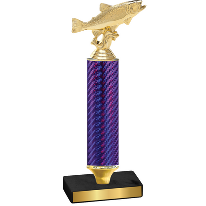 Value Purple Carbon Fiber Fishing Trophy