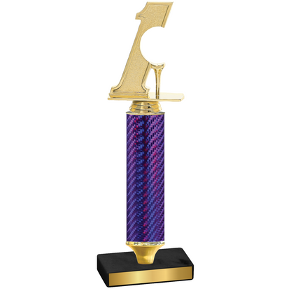 Value Purple Carbon Fiber Golf Trophy