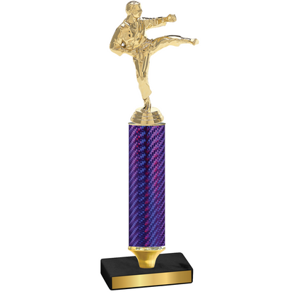 Value Purple Carbon Fiber Karate Trophy