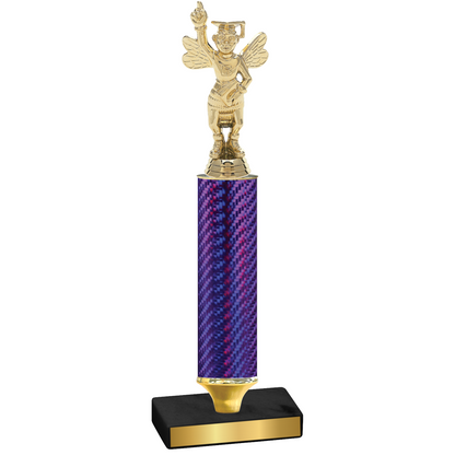 Value Purple Carbon Fiber Academics Trophy