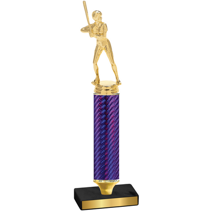 Value Purple Carbon Fiber Softball Trophy