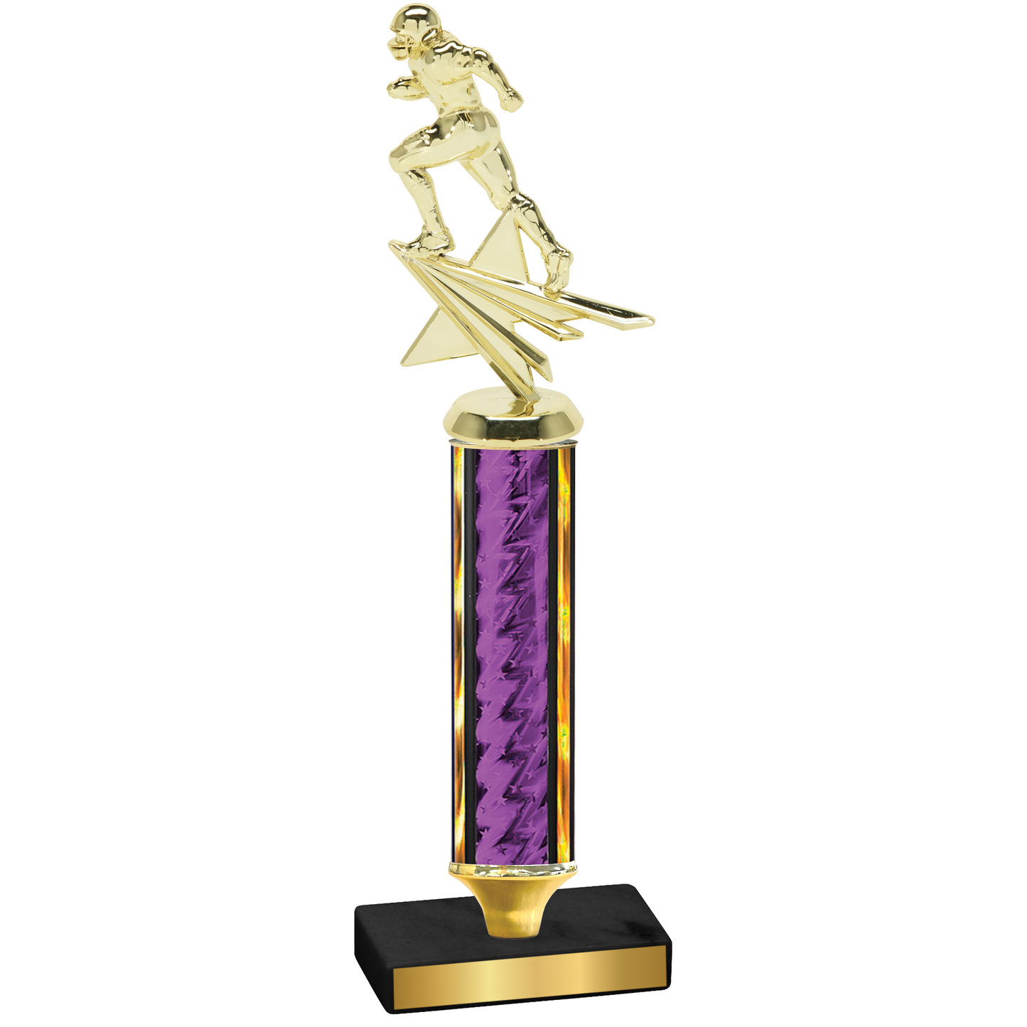 Value Purple Glacier Football Trophy