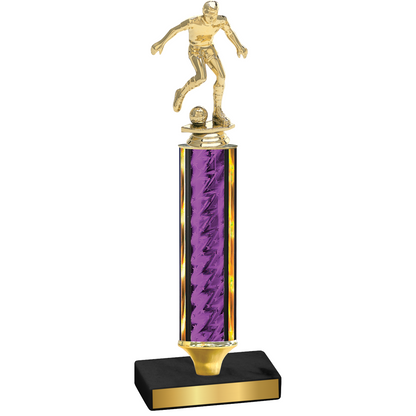 Value Purple Glacier Soccer Trophy