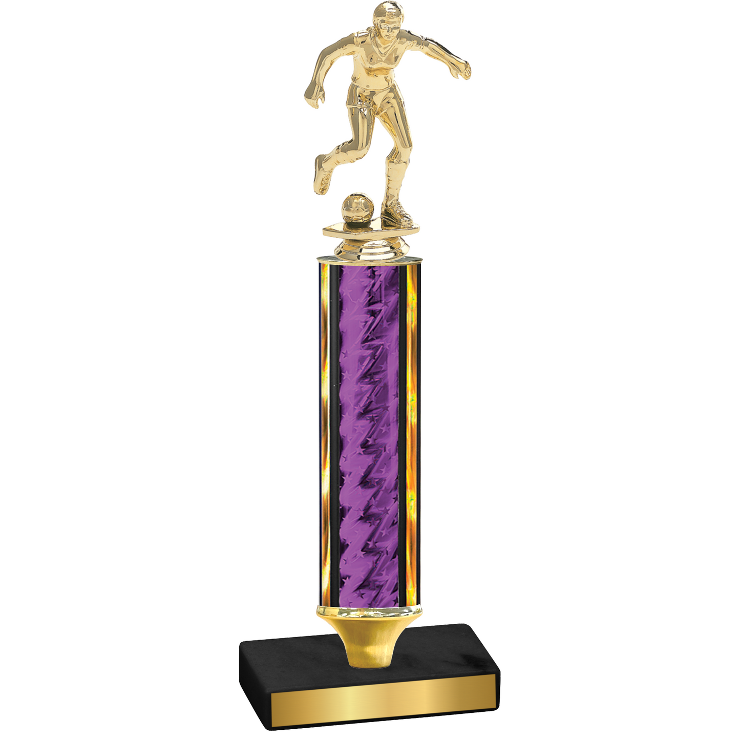 Value Purple Glacier Soccer Trophy