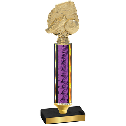 Value Purple Glacier Soccer Trophy