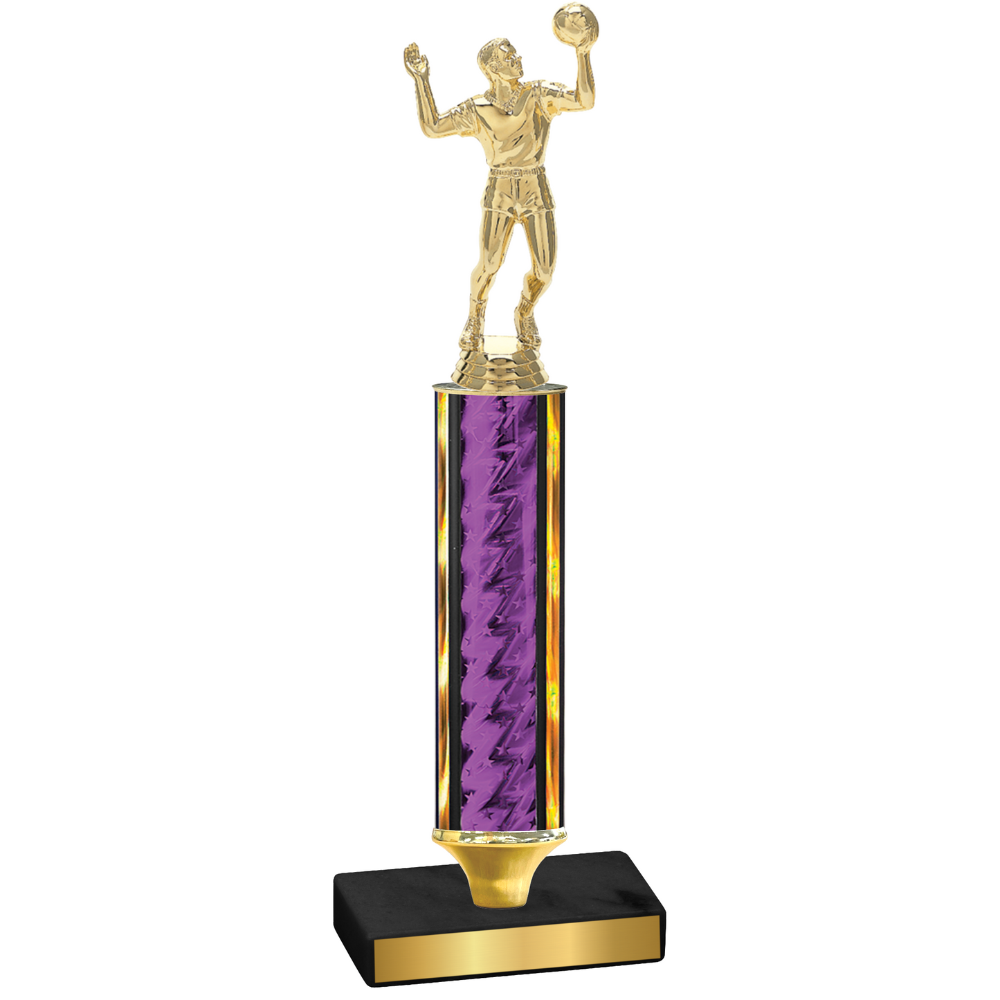 Value Purple Glacier Volleyball Trophy