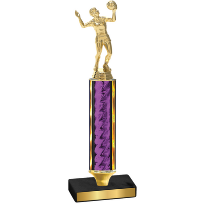 Value Purple Glacier Volleyball Trophy