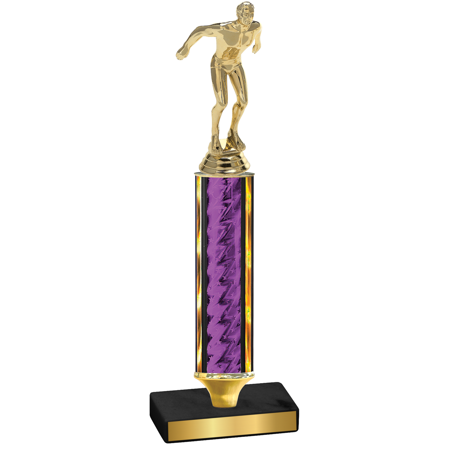 Value Purple Glacier Swimming Trophy