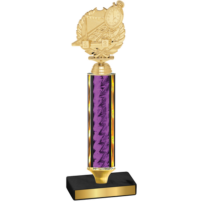 Value Purple Glacier Swimming Trophy