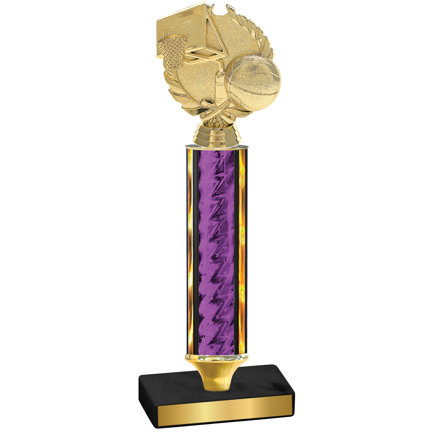 Value Purple Glacier Basketball Trophy