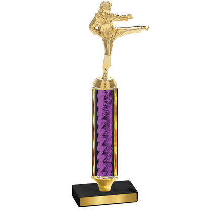 Value Purple Glacier Karate Trophy