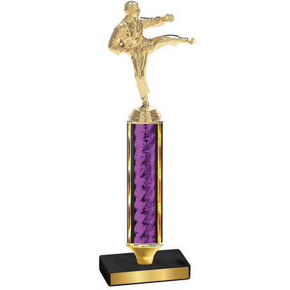 Value Purple Glacier Karate Trophy