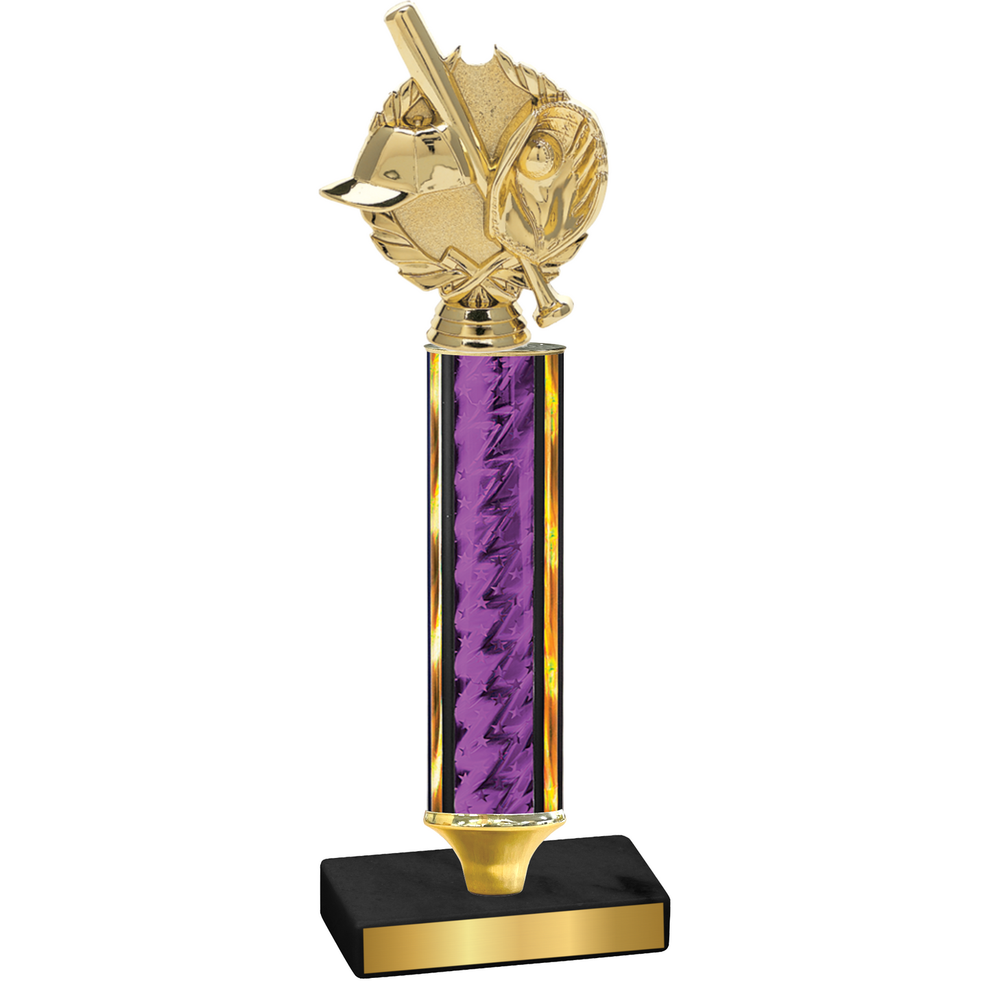 Value Purple Glacier Baseball Trophy