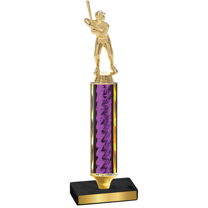 Value Purple Glacier Baseball Trophy