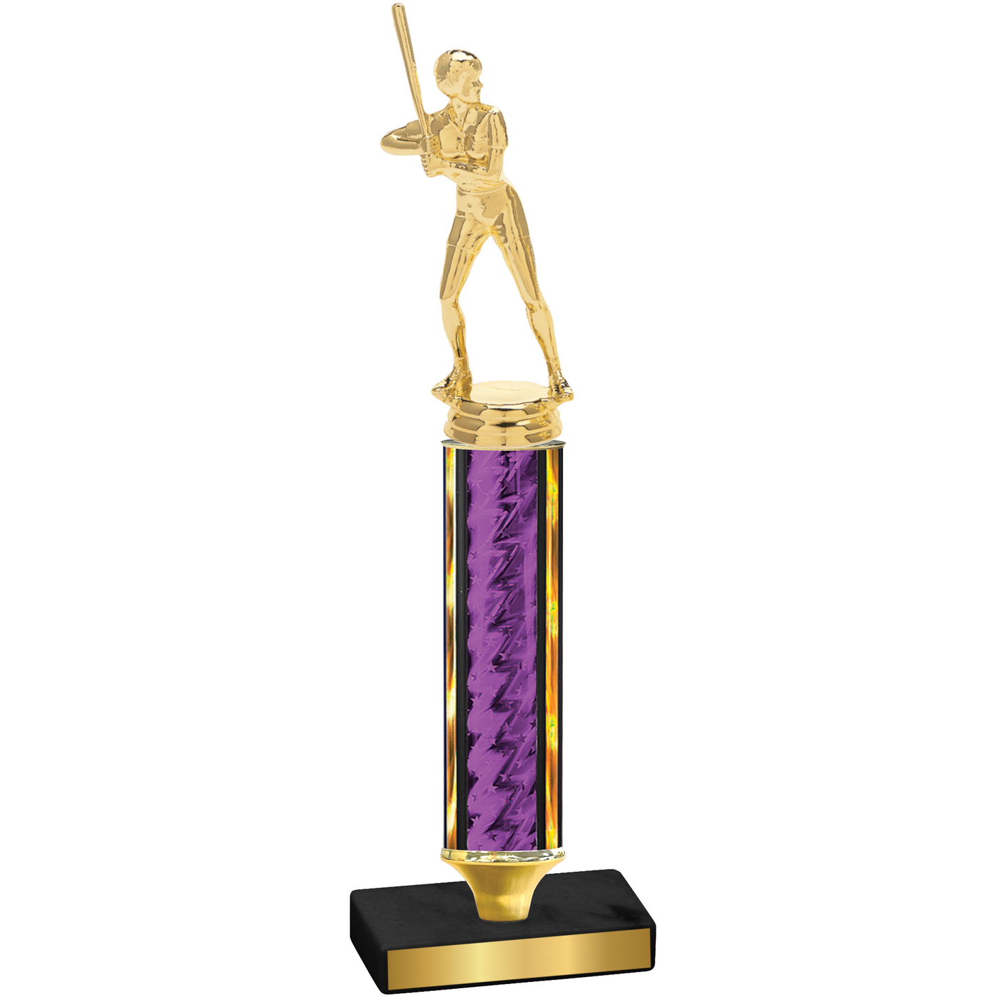 Value Purple Glacier Softball Trophy