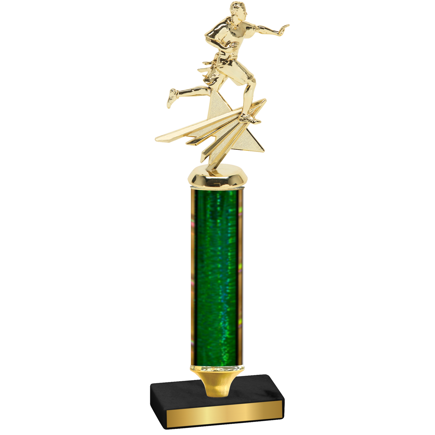 Value Green Glacier Flag Football Trophy