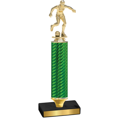 Value Green Carbon Fiber Soccer Trophy