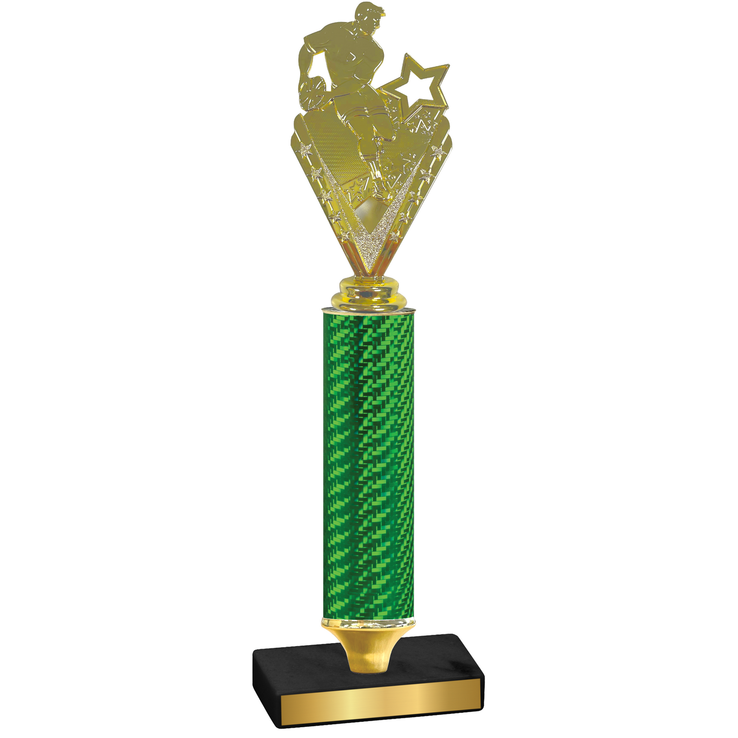 Value Green Carbon Fiber Rugby Trophy