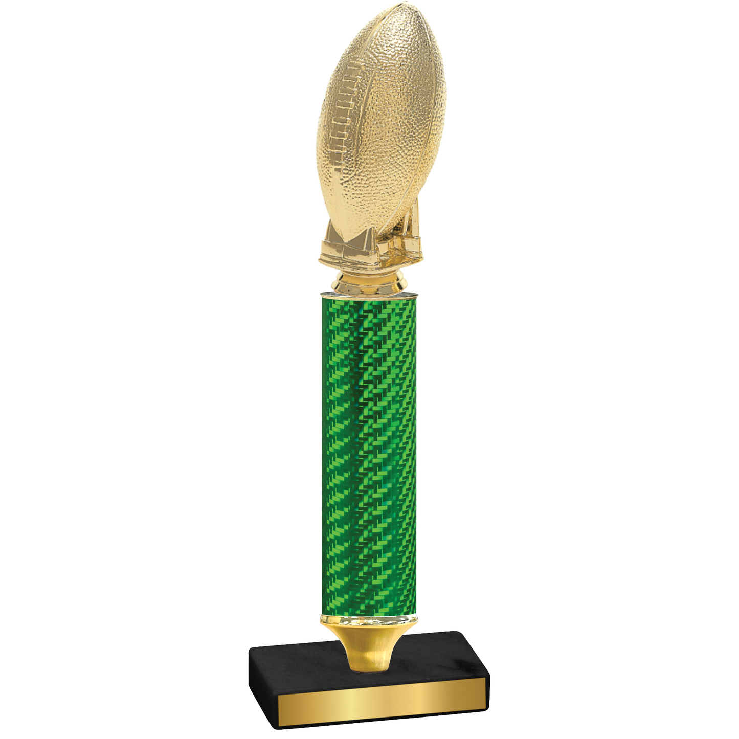 Value Green Carbon Fiber Football Trophy