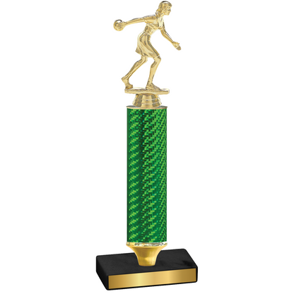 Value Green Carbon Fiber Bowling Trophy