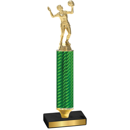 Value Green Carbon Fiber Volleyball Trophy