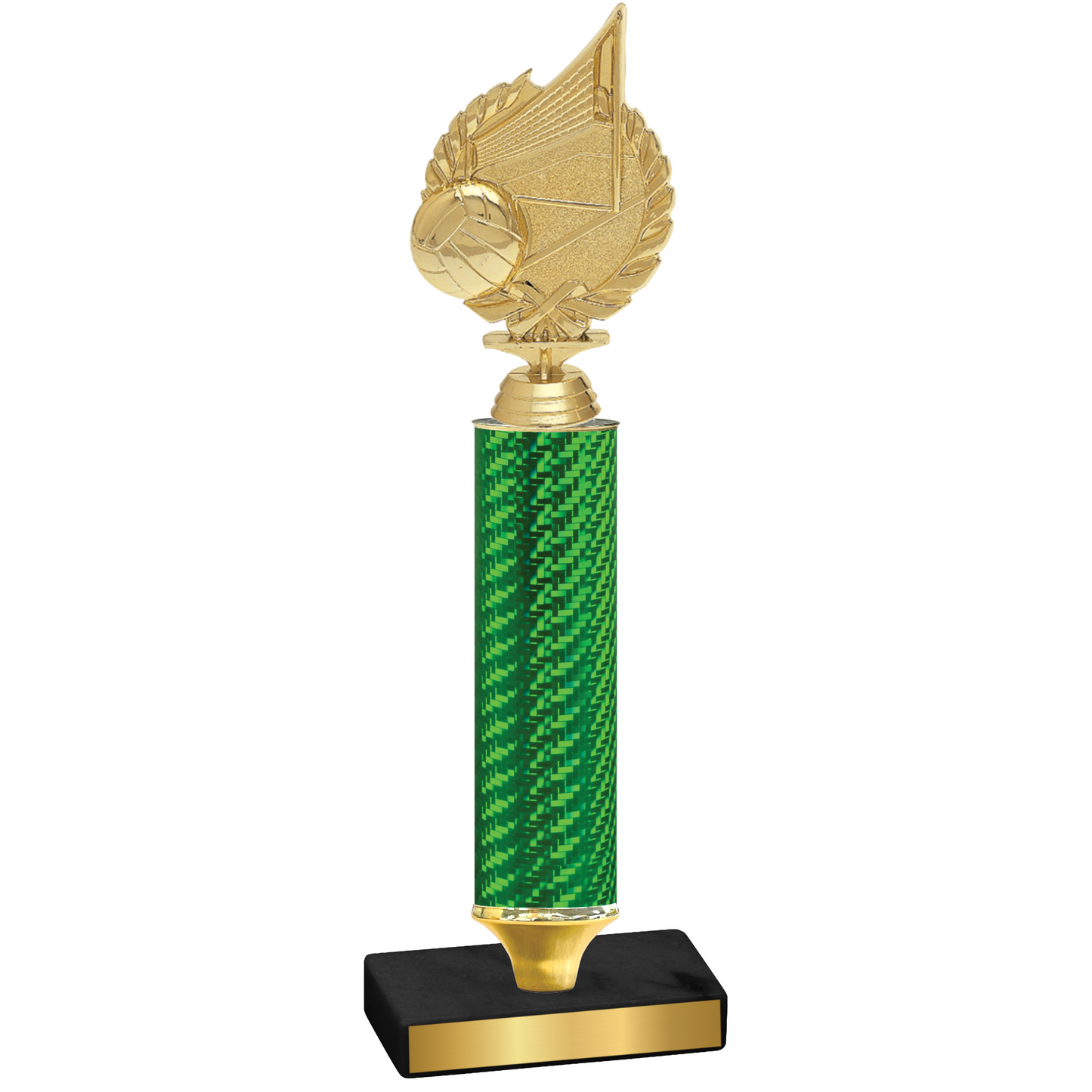 Value Green Carbon Fiber Volleyball Trophy