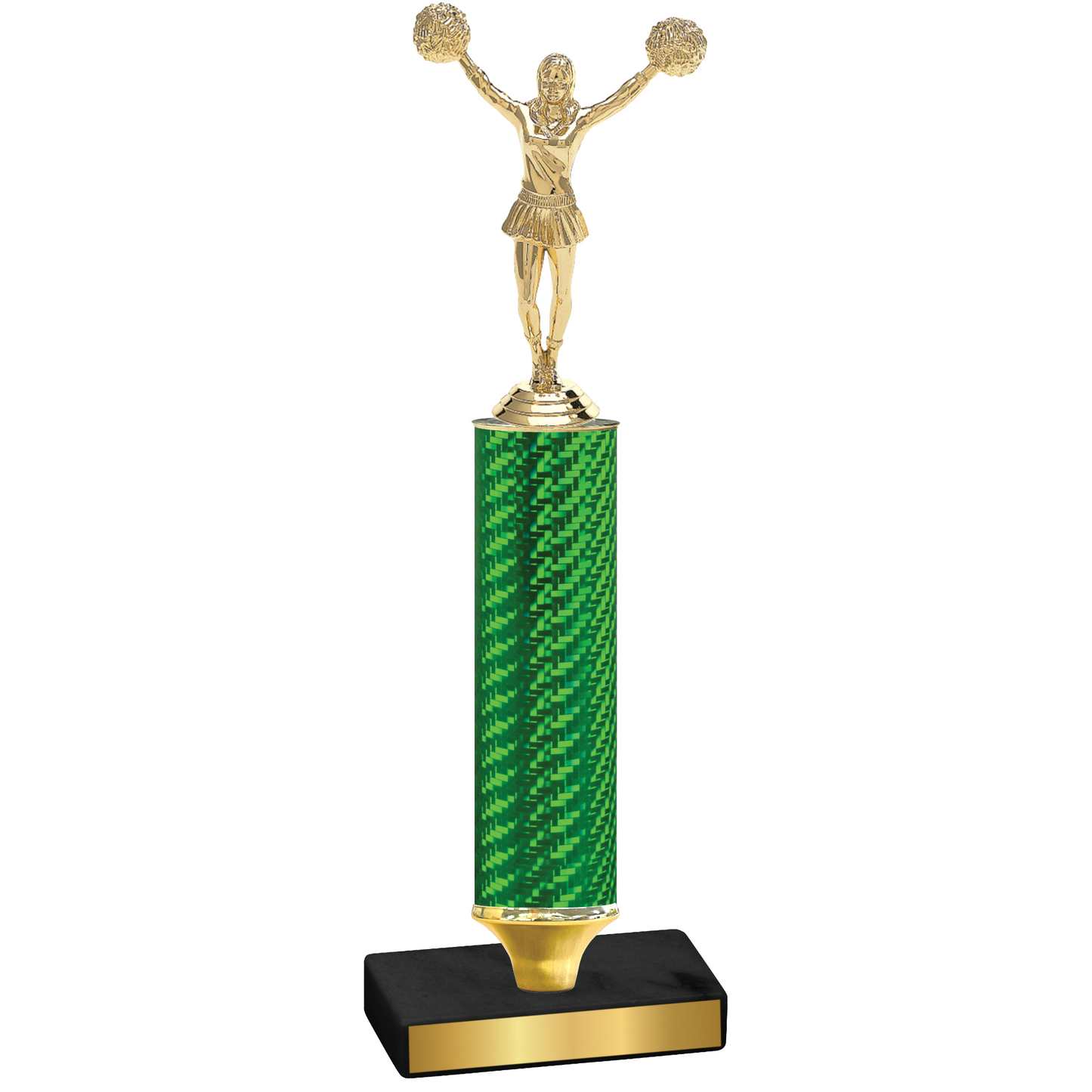 Value Green Carbon Fiber Cheerleading Trophy