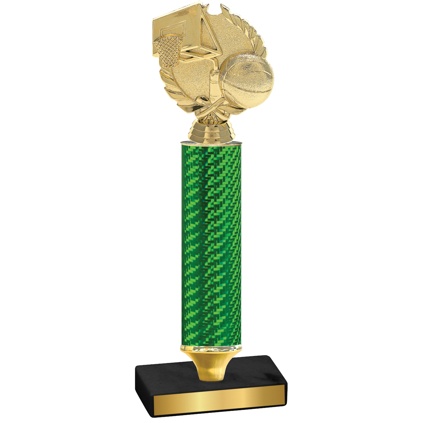 Value Green Carbon Fiber Basketball Trophy